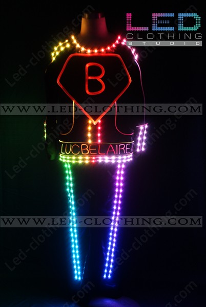 athlete Holiday jump Hostess LED uniform for Luc Belaire champagne | LED Clothing Studio Inc.