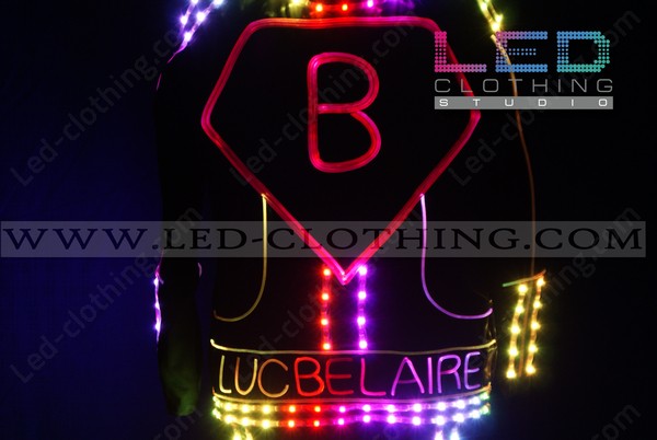 athlete Holiday jump Hostess LED uniform for Luc Belaire champagne | LED Clothing Studio Inc.