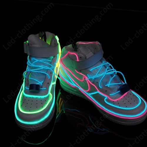 Belyse apologi Vil El wire light-up sneakers | LED Clothing Studio Inc.