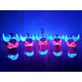 Dancer LED outfits with wings