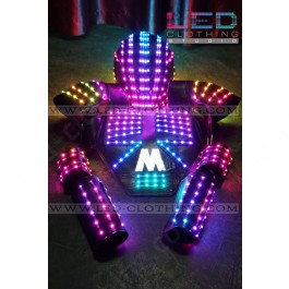 Robot LED vest with helmet