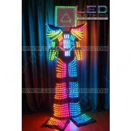 Stiltwalker Cube LED robot costume