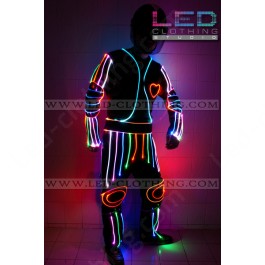 Heart-beat LED dance costume