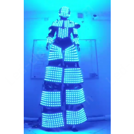 Video LED Robot costume with wi-fi remote control 