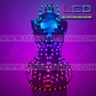 Smart Pixel LED corset dress with wifi remote control